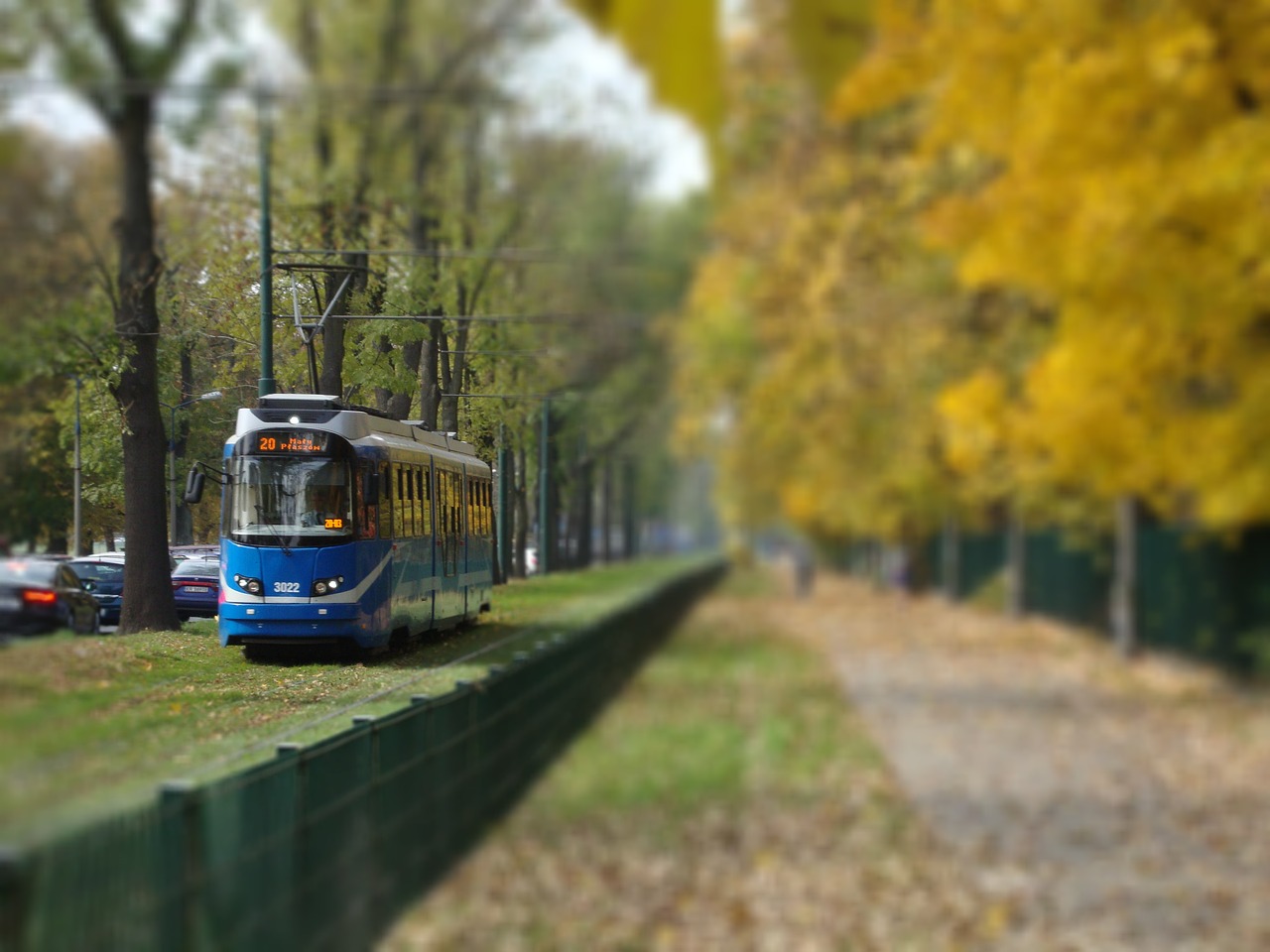 krakw poland tram autumn 981521